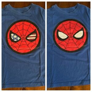 Marvel kid Size small Spiderman flip shirt